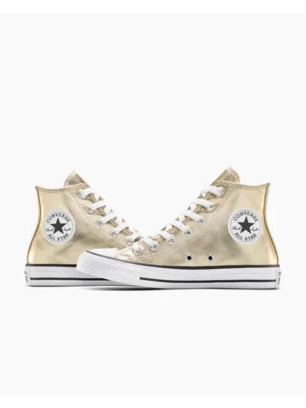 Converse Chuck Taylor All Star High Top Gold Glitter Womens Sneakers Size 5 W